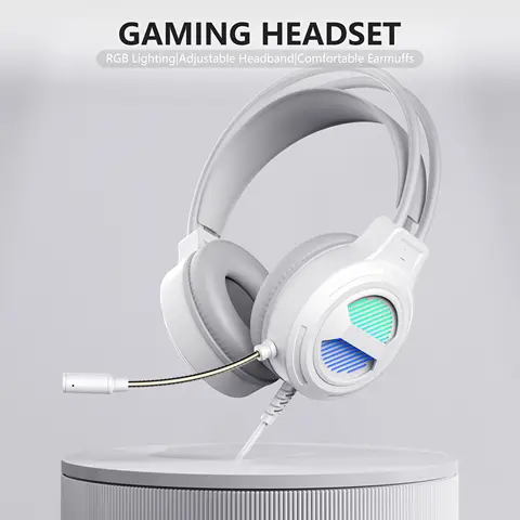 Cuffie da gioco SW-G10 Illuminazione RGB cablata Cuffie da gioco USB per cuffie Connessione Bluetooth da 3,5 mm Computer indossabili