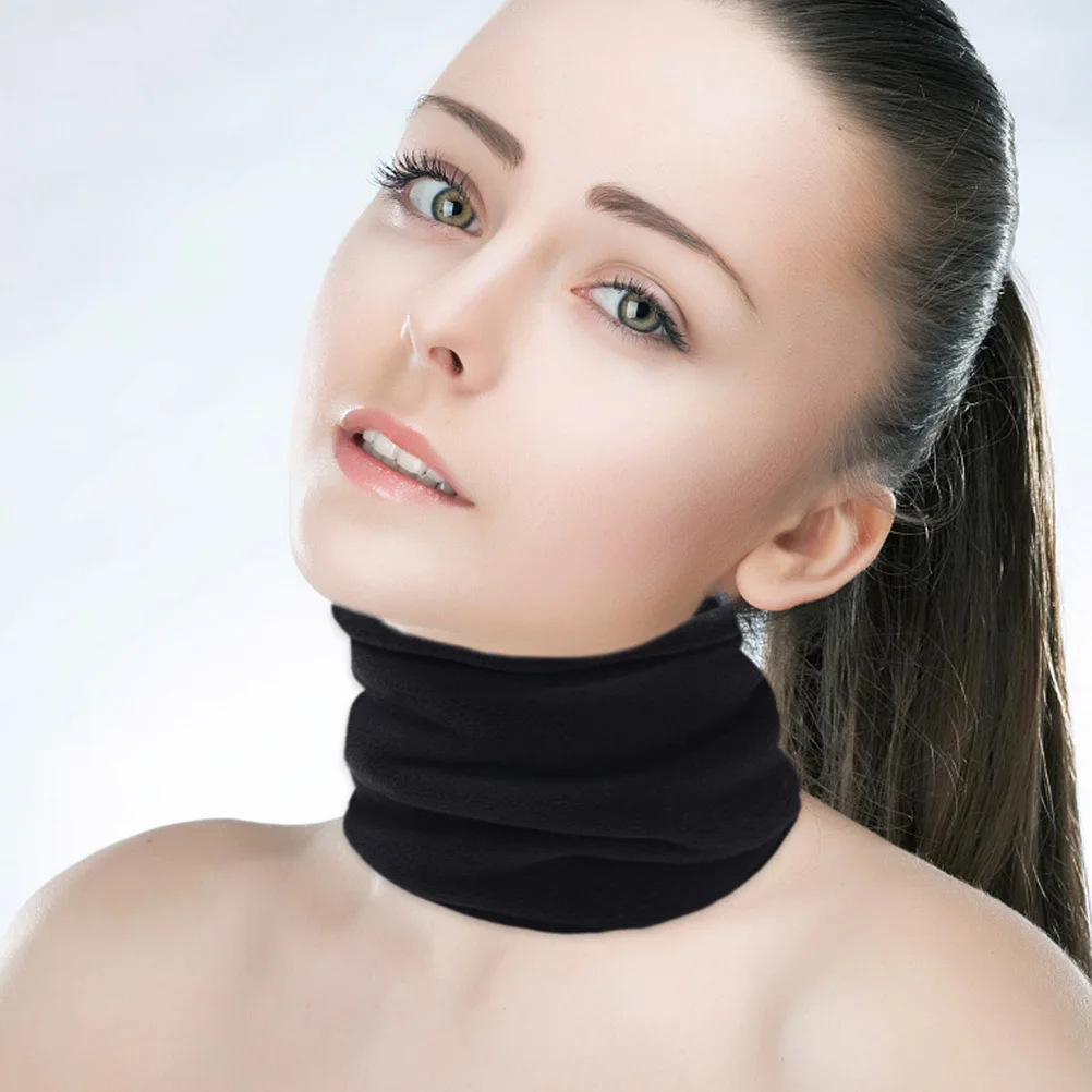 

2pcs Winter Neck Collar Scarves Fleece Double Layer Warmers Outdoor Thick Soft Gaiter Snood Circle Scarf Neck Warmer Gaiter