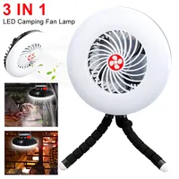 Rechargeable Light Camping Light Fans Lamp Multi-functional Portable Outdoor Portable Lamp Night Emergency Tent Light With Hook