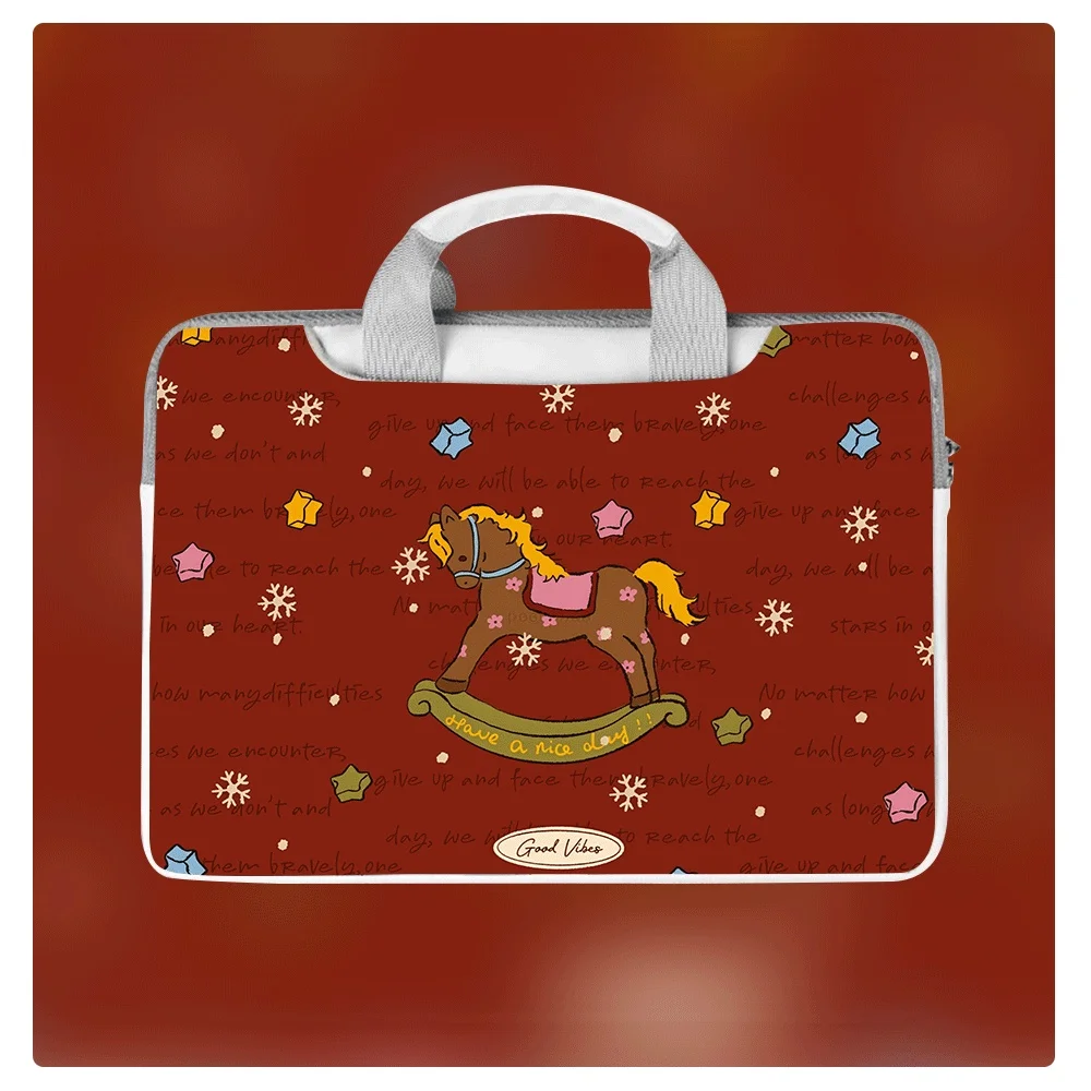 

Портативный чехол для ноутбука с животным принтом для 13,3, 14, 15,6, 16 дюймов, новая портативная сумка для ноутбука MacBook Pro Max, мужская и женская сумка для ноутбука, праздничный подарок