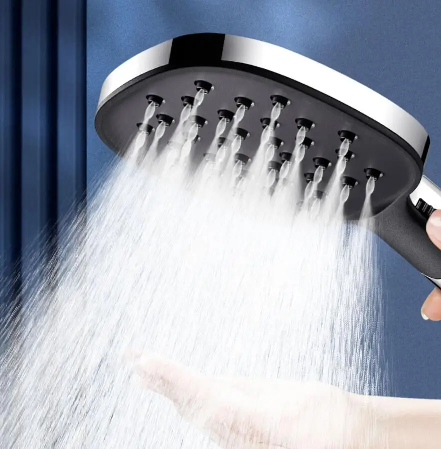 New Design Giant Screen High-pressure Shower Head Adjustable Spray with Massage Filter Rain Shower Faucet Bathroom Accessories