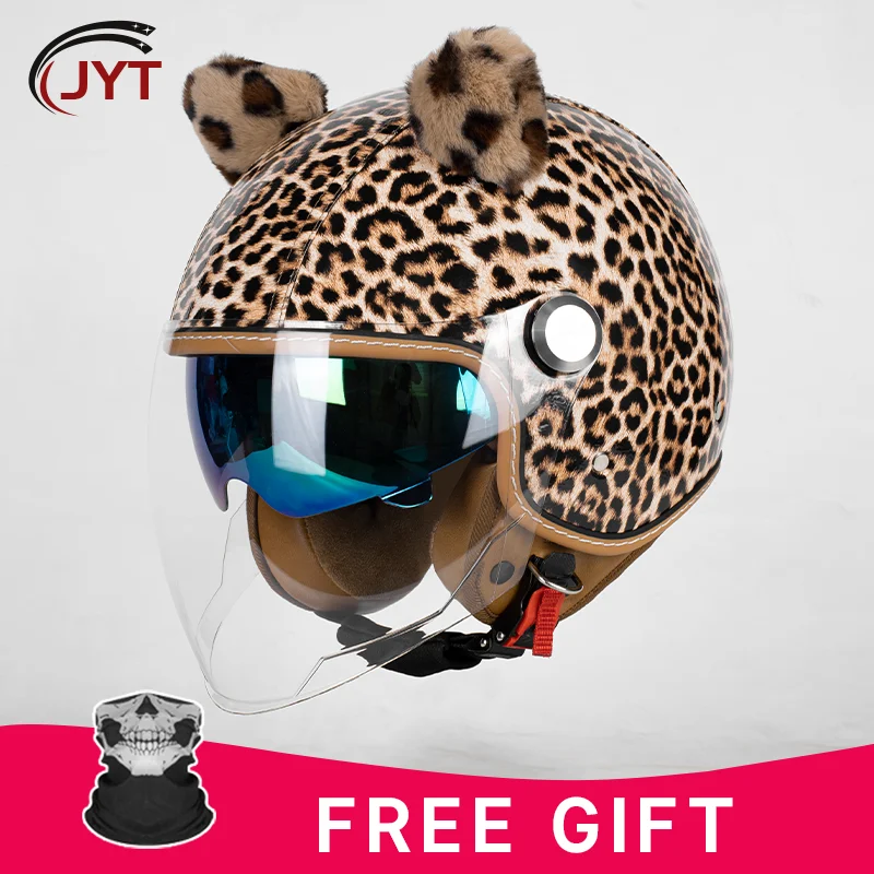 

Ультракомфортный мотоциклетный шлем с открытым лицом 3/4, плюшевые съемные подушечки для щек, регулируемые для ежедневных поездок и индивидуальной посадки