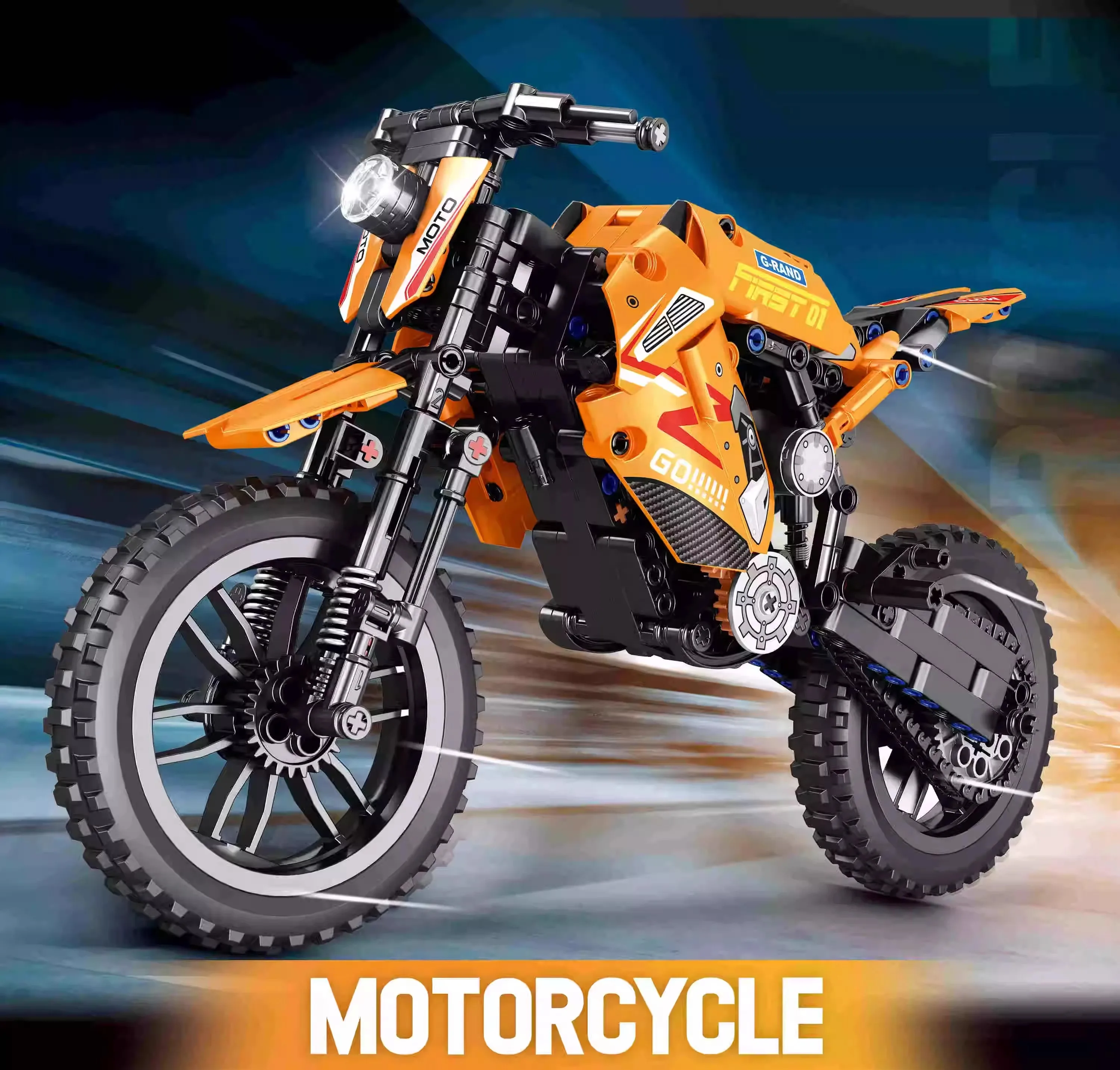 Bloques de construcción de motocicleta 2025, locomotora MOC ducatied, modelo de grupo mecánico, ladrillo, ensamblaje difícil, juguete, regalo para niños