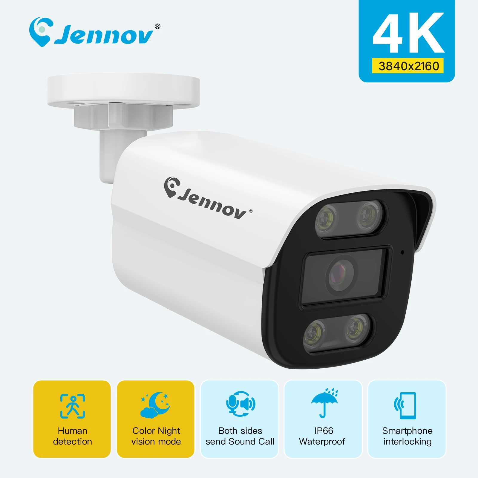 Jennov 4K 8MP Poe I… - image