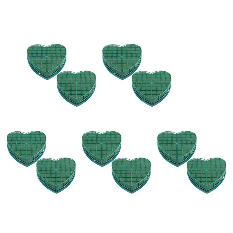 

LLCS-10 шт. Флористические подставки-сердца из флористической пены для свадебных композиций, украшения автомобилей и столов