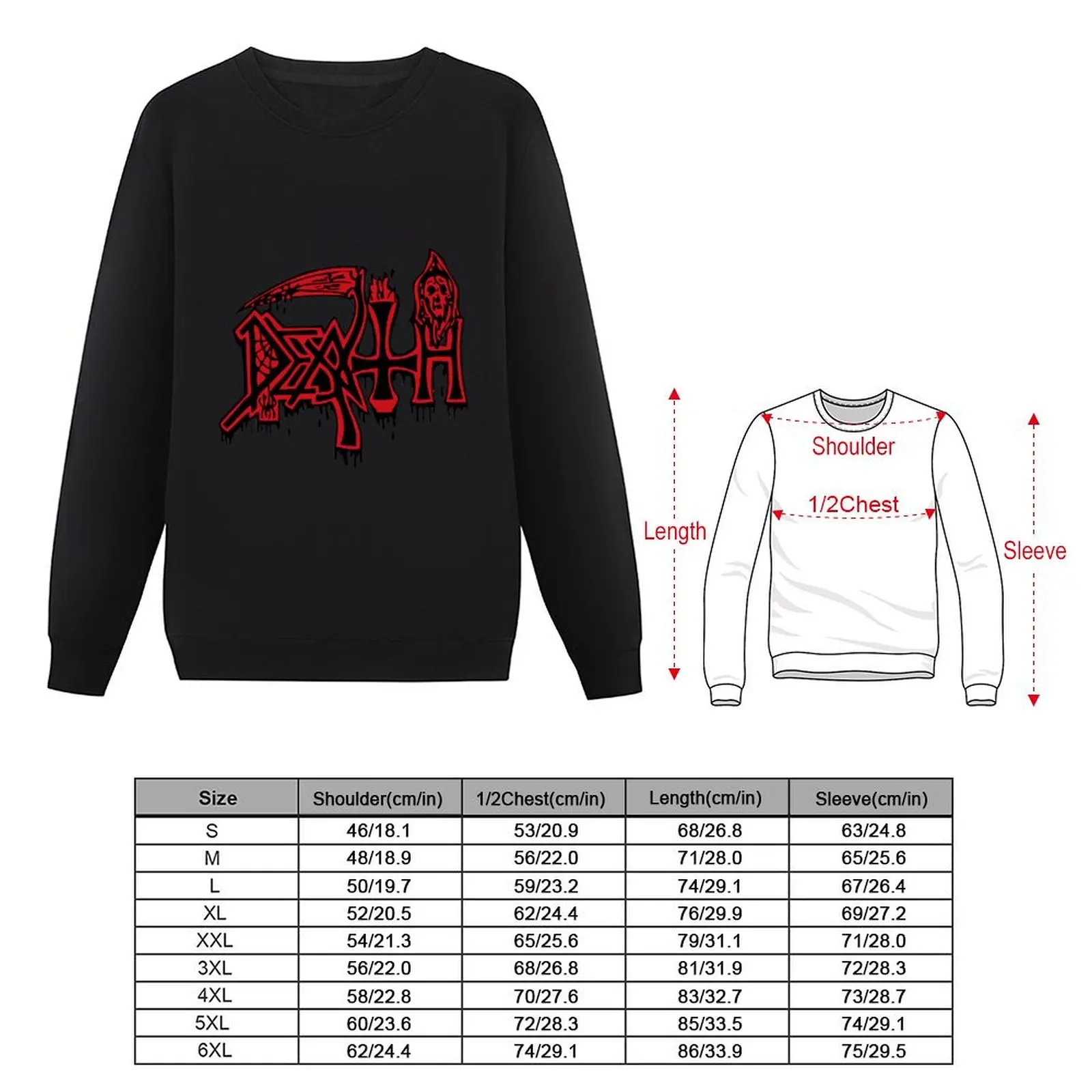 DEATH LOGO Sweatshirt autumn jacket men autumn new products sports sweatshirt man