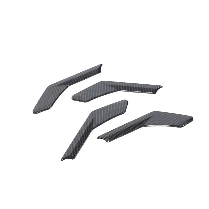 4 قطعة ABS ألياف الكربون لسيارات BMW 5 Series G60 2024-2025 + غطاء مقبض الباب الداخلي للسيارة لاصقة تزيين حماية الملحقات