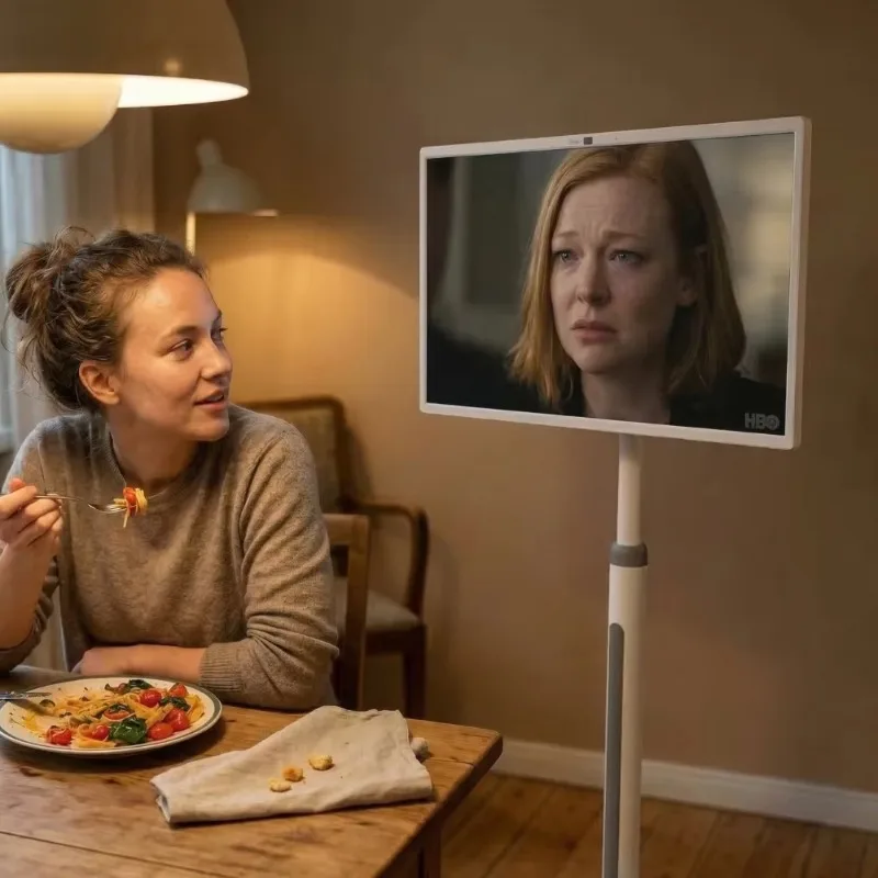 

【Хит продаж】Оптовая продажа: 32-дюймовый портативный смарт-телевизор с беспроводным подключением, на колесиках, с Android 13, на аккумуляторе, для домашнего использования и розничной торговли