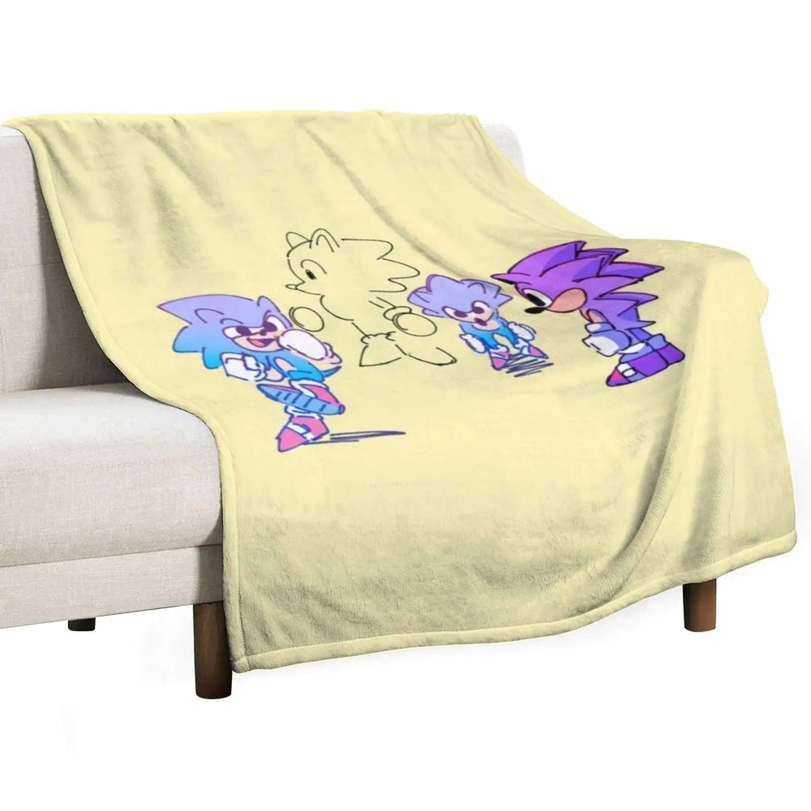 

Cute Sonic Throw Blanket Single Bed covers blankets and throws Soft Blankets