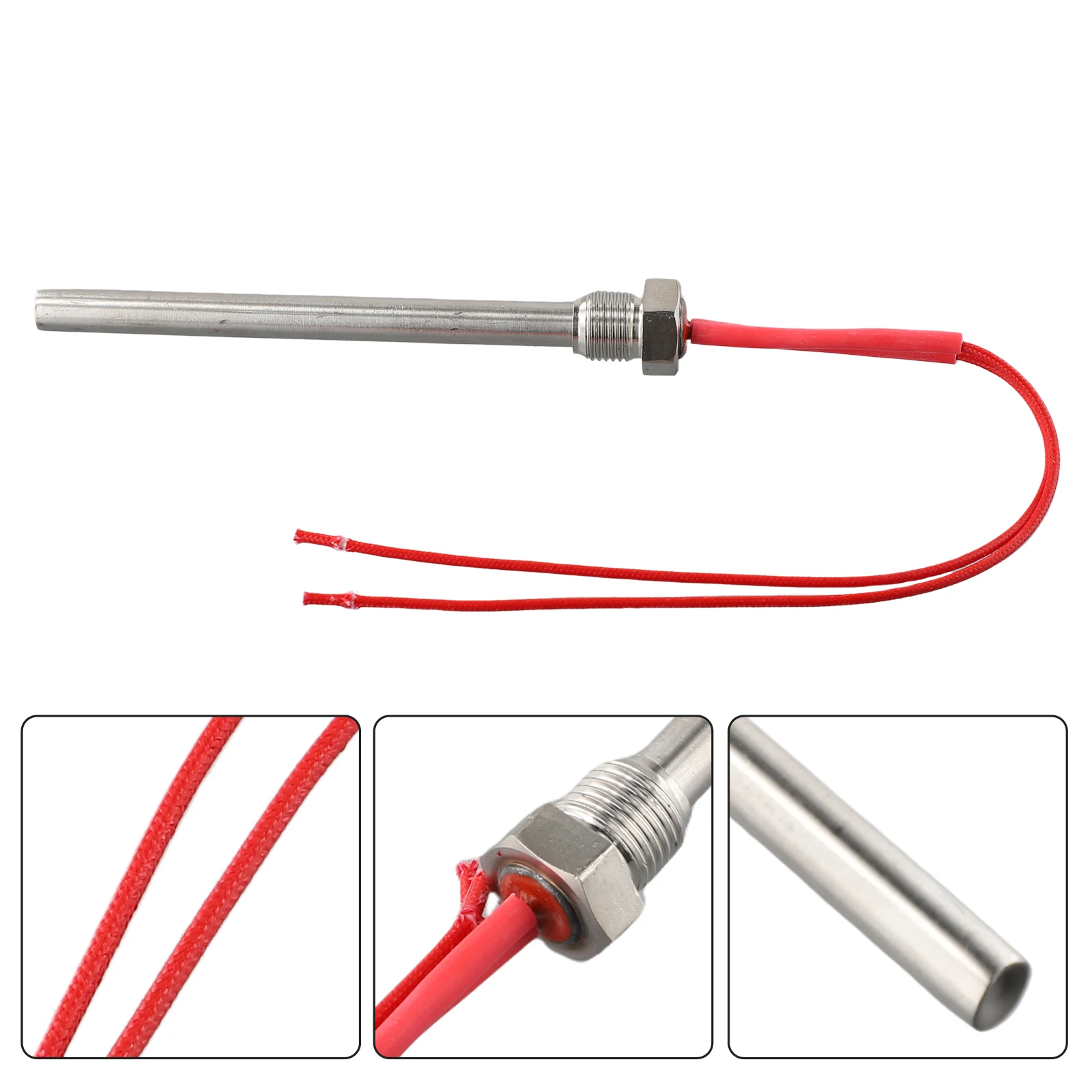 300W / 350W 220V Ignition Igniter Hot Rod Wood Pellet Stove Heating Tube Fireplace Grill Stove Part 140/150/170mm