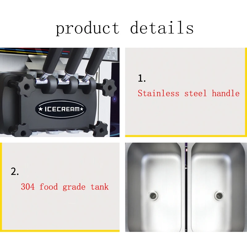 Ice Cream Machine Commercial Automatic Large Capacity Vertical Sweet Cone Ice Cream Making Machine