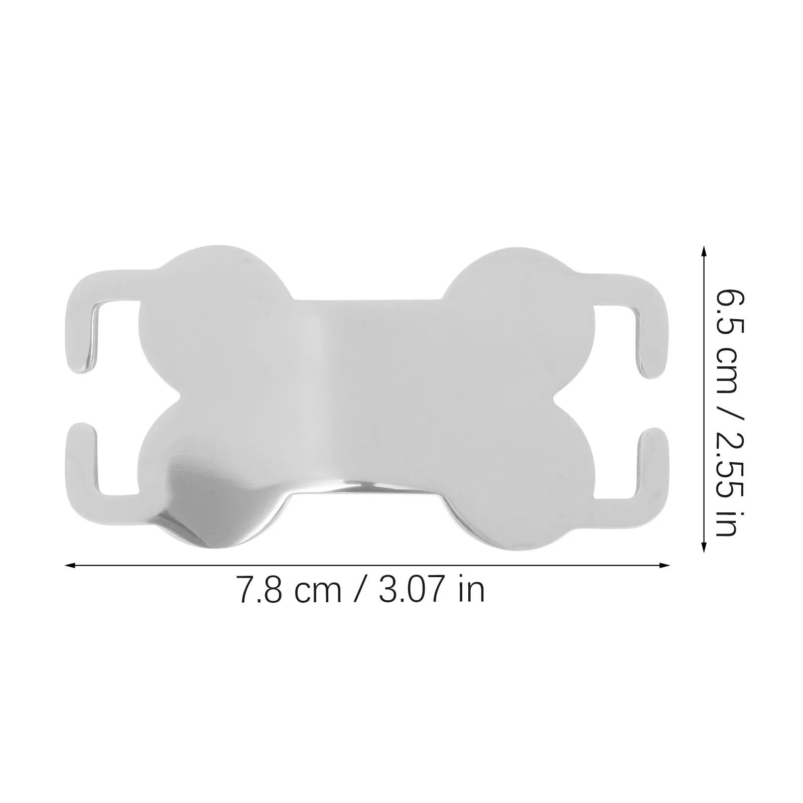 

6 Pcs Metal Dog Card Engraved Name Tag Blank Stainless Steel Tags for Large Dogs