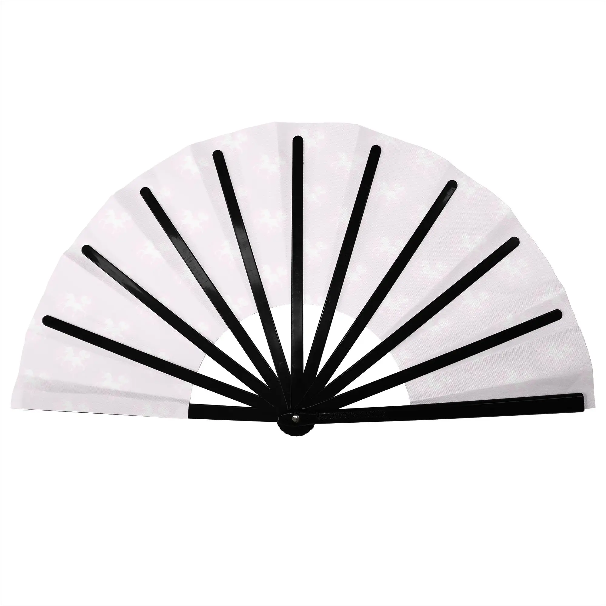 Unicorn Silhouettes on Hearts Hand Fan Promotional Gift Event Souvenir  Durable Folding Fans Novelty Bulk Pack Fan