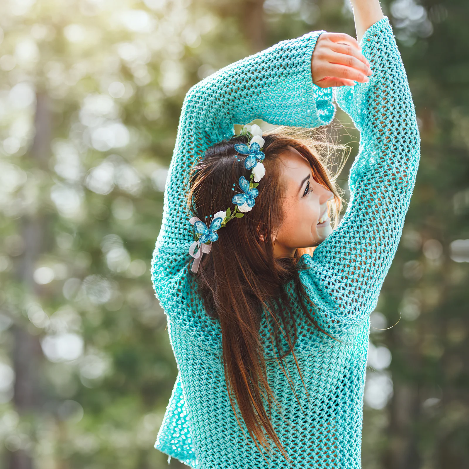 

36pcs Water Rhinestone Organza Butterflies Decor Sparkling Lightweight Craft Wedding Party Room Home Decoration Set Butterflies