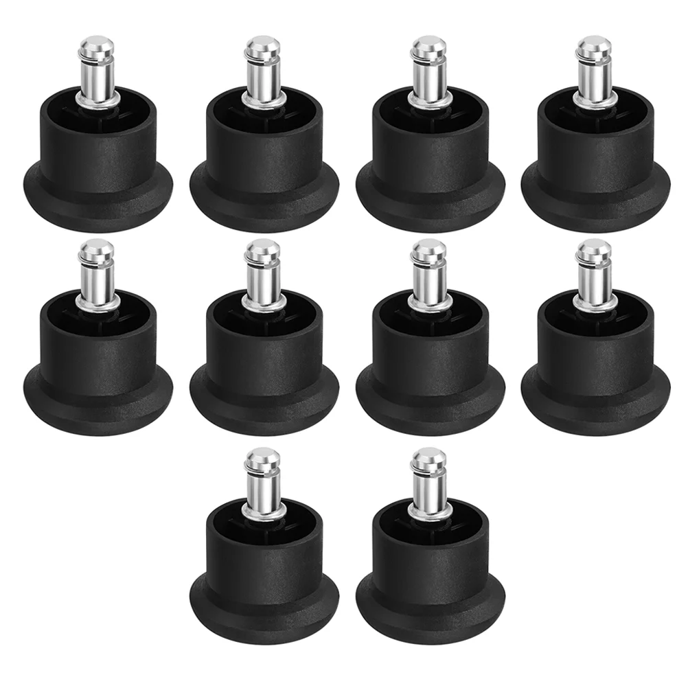 

10 Pcs Chair Fixed Foot Pad Leg Pads Rolling Feet Mat Limiter Plug Furniture Stoppers for Hardwood Floors