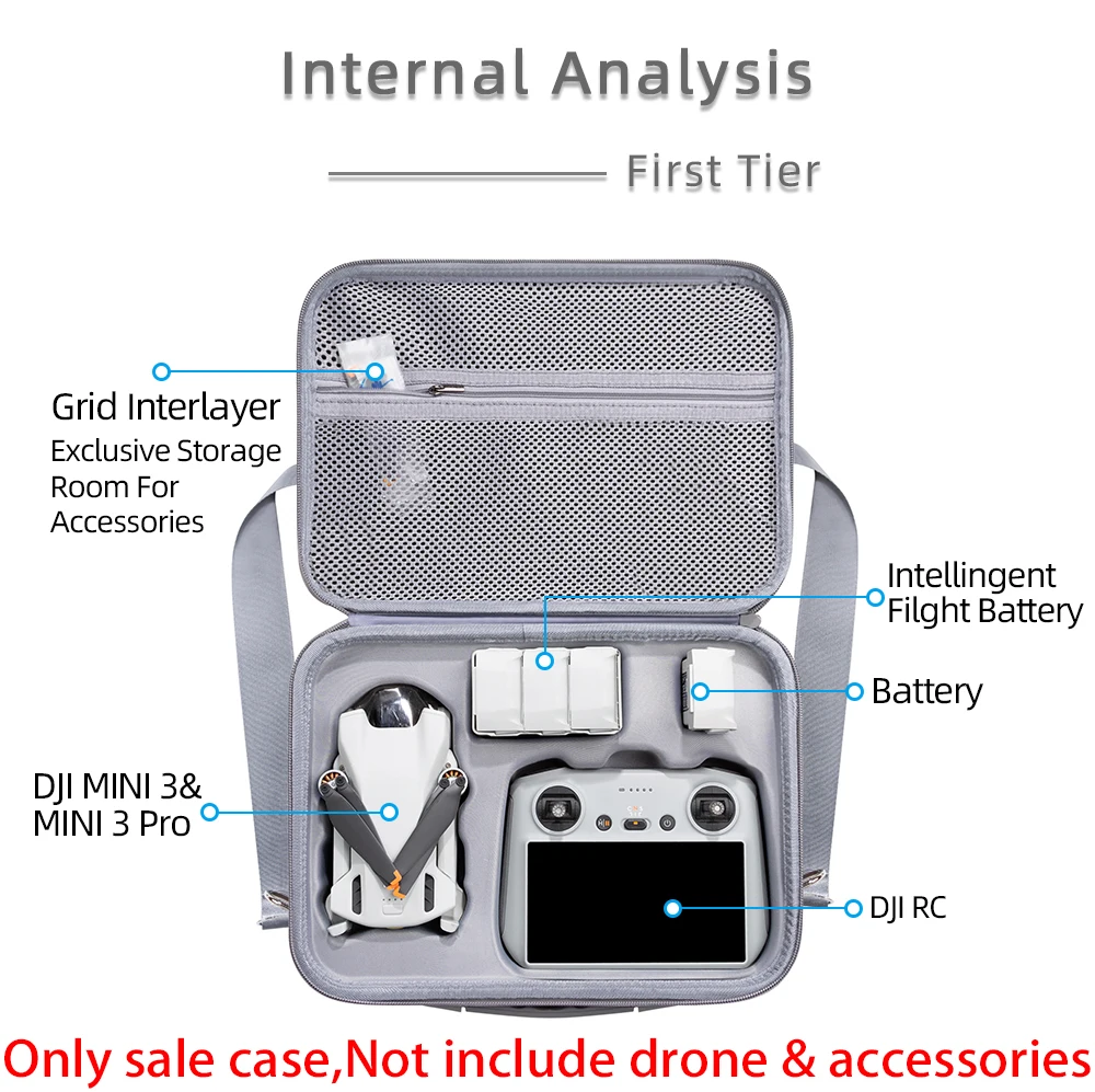 Drone bags For DJI Mini 3 Pro with screen remote control storage bag For DJI Mini 3 Pro portable case