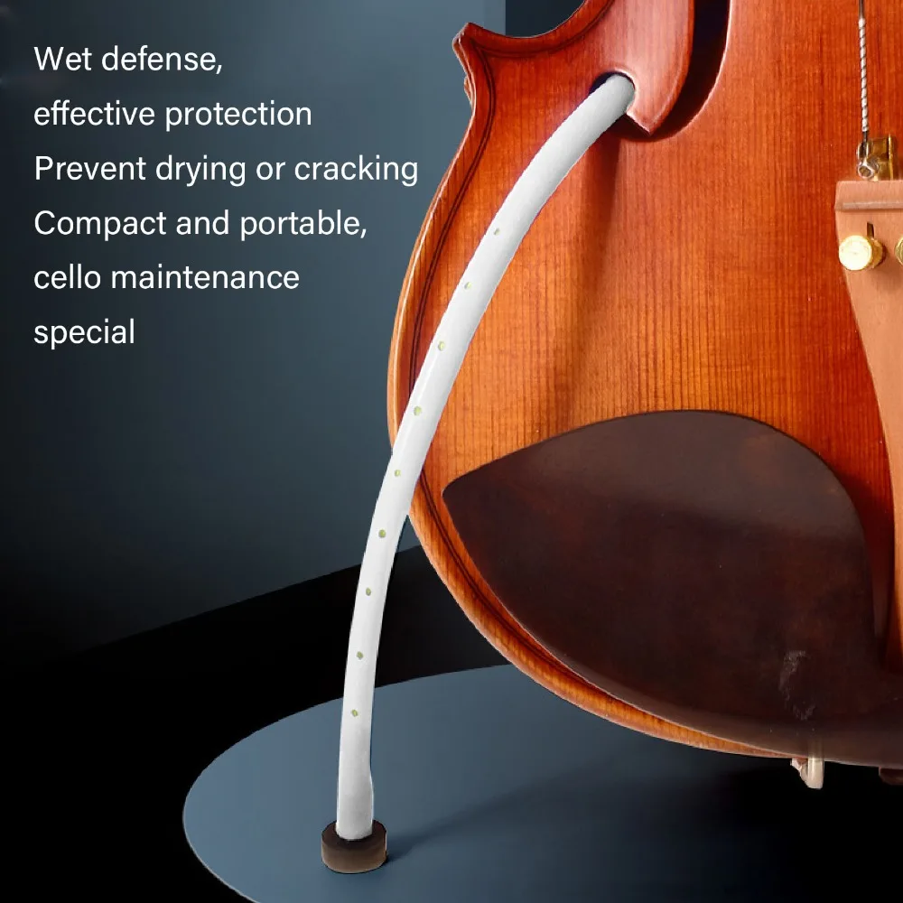 Rubber Cello Humidifier Milky white ​Moisturizing Tool​ ​F-Hole Humidifier Avoid Cracking​ ​Instrument Humidifier​