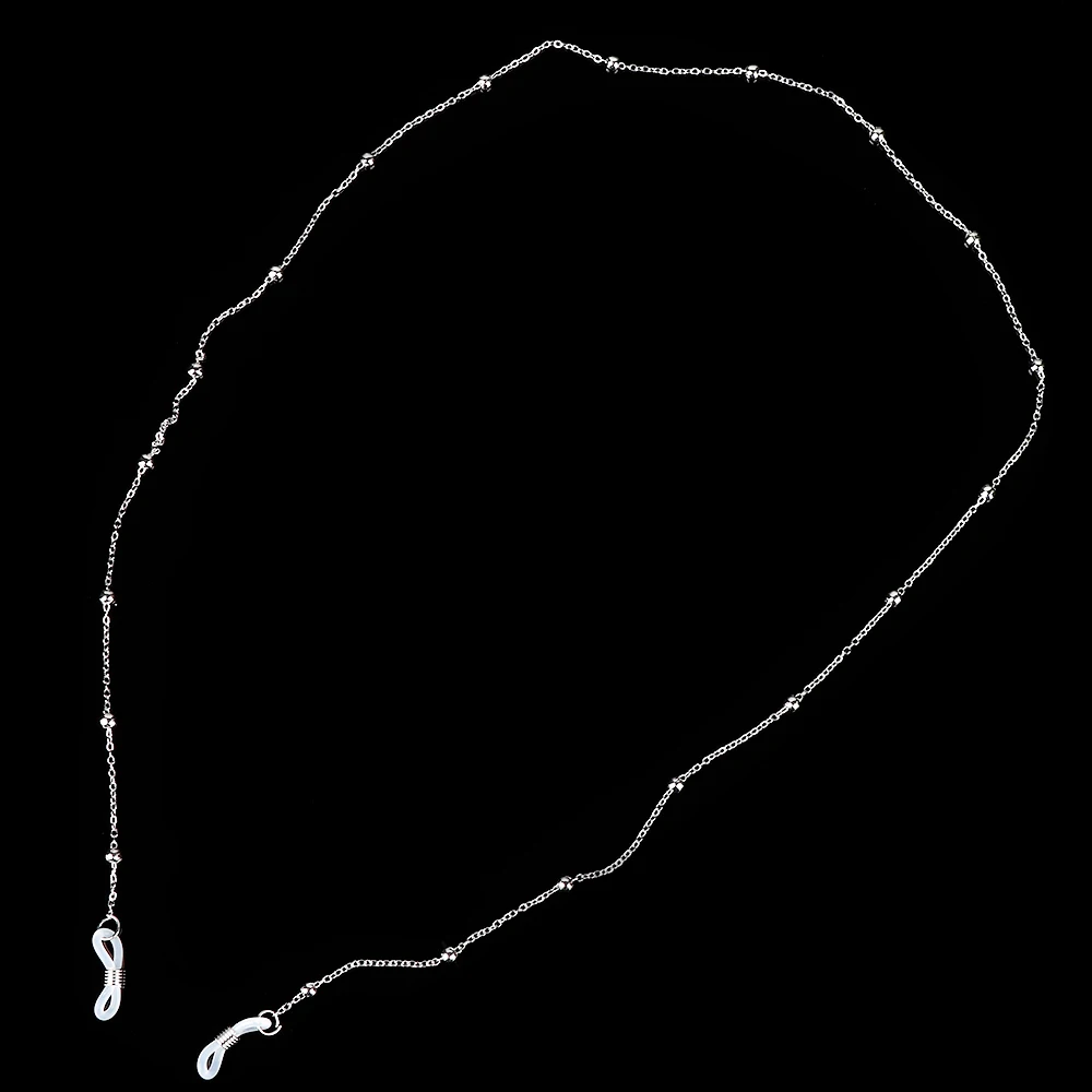 

Lanyard Eyeglass Metal Beads Straps Fashion Eyewear Silver Women Glasses Chain Sunglasses Reading Gold