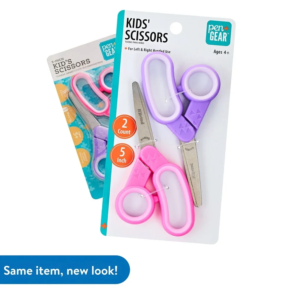 (7 عبوات من مقص Pen Gear 5in Blunt 2pk وردي/أرجواني 153510-4009