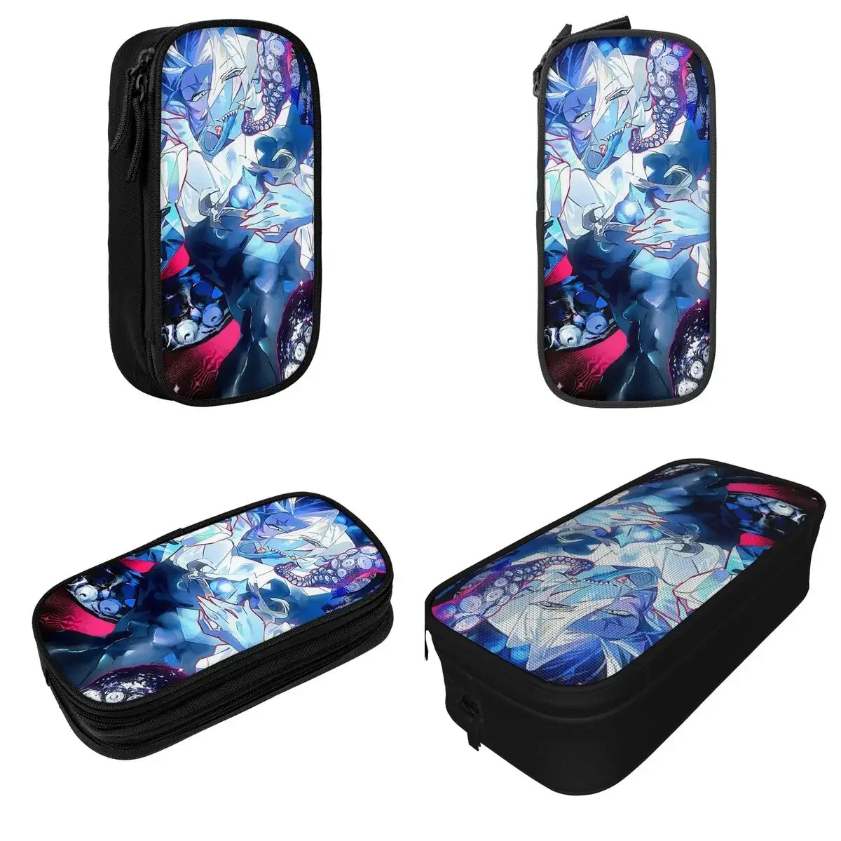 CRK Shadow Milk Cookie Run Kingdom Pencil Cases Cartoon Game Pen Bags Student Big Capacity Office Gifts Pencilcases