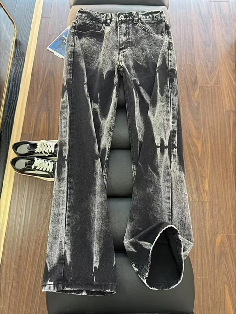 

Мужские джинсы Bla American Tie Dye с прямым кроем, средней посадкой, повседневные, удобные, не мнущиеся, модные, для осеннего сезона