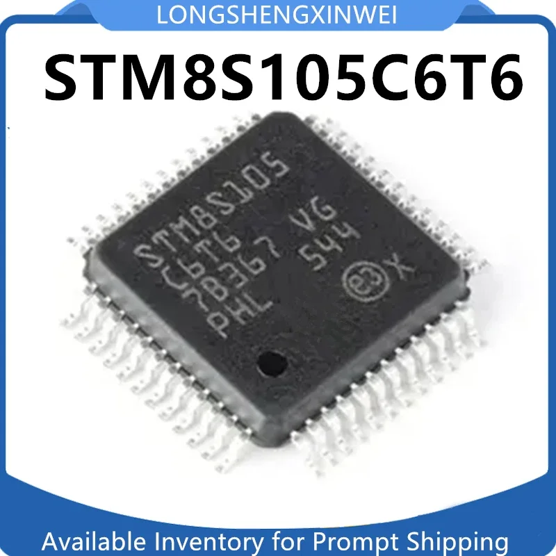 1PCS Original STM8S105C6T6 8S105C6T6 Encapsulated LQFP-48 MCU ไมโครคอนโทรลเลอร์ชิปเดี่ยวคอมพิวเตอร์
