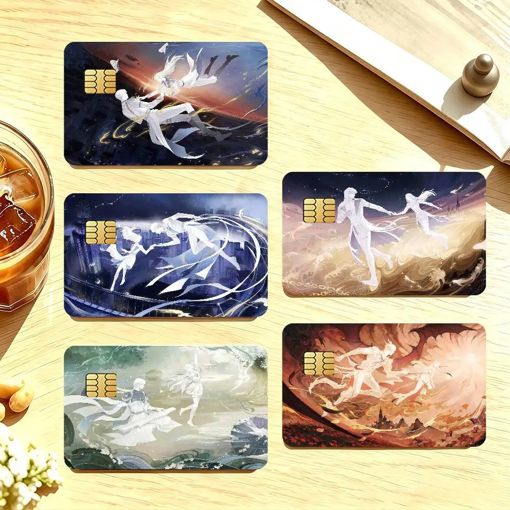 Love and Deepspace Credit Card Stickers For Bank Card Bus Metro Cards Waterproof Anti-Scratch Gift 4PCS