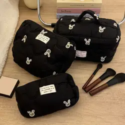 High Quality Embroidery Makeup Bag Storage Bag Large Capacity Cosmetic Bag Portable Travel Organizer Toiletry Fashion Washbag