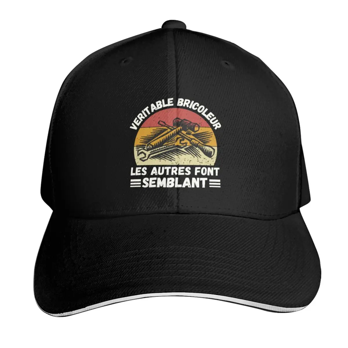 vintage véritable bricoleur, les autres font semblant, humour de bricoleur Baseball Cap Men Women Casual Summer Sport Sun Cap