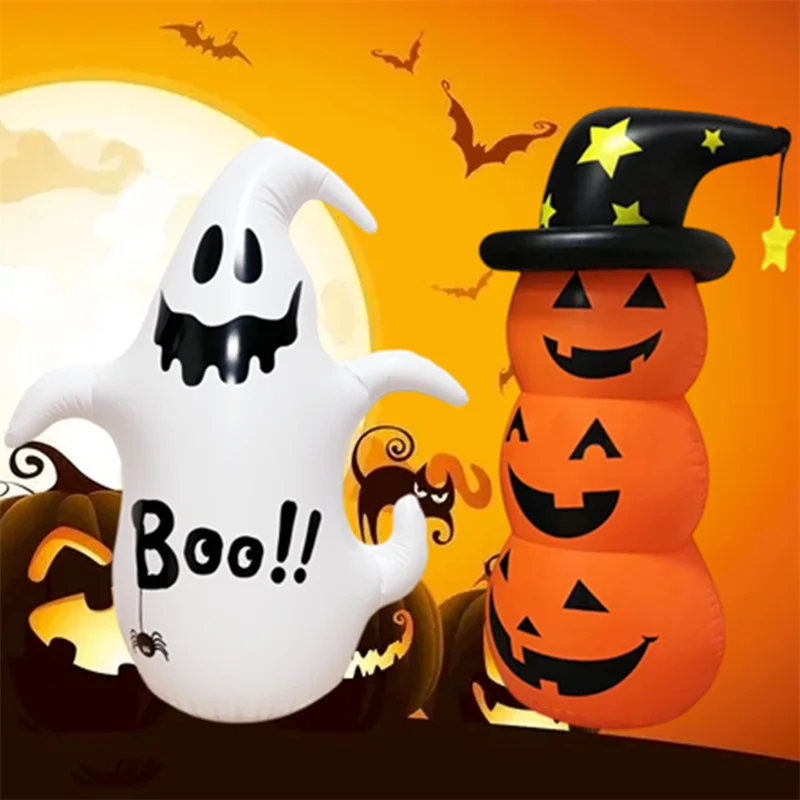 

Halloween Atmosphere Decoration inflatable toys Pumpkin Man Tumbler festival party Scene Decoration white ghost funny Toy