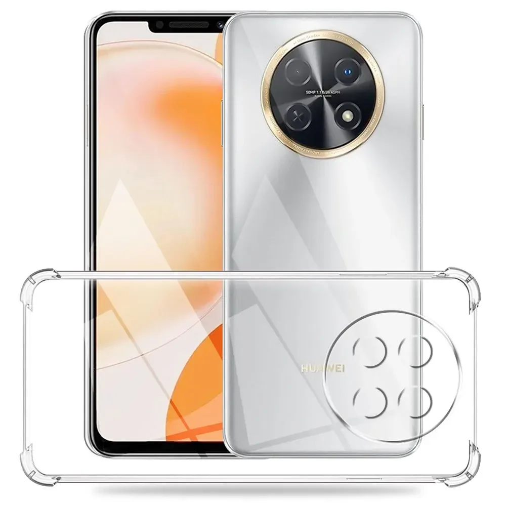 For Huawei Nova Y91 Case Shockproof Phone Case For Huawei Nova Y90 Nova Y71 Clear Silicone Soft Cover Huawei Nova Y70 Plus Coque