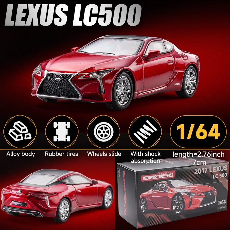 1/64 Lexus LC500 Super Sport Toy Car Miniature Model 1:64 ENCHERY