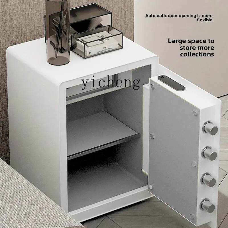 

TQH household small mini safe household all-steel anti-theft fingerprint password invisible safe deposit box cabinet