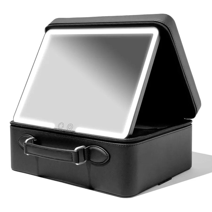 Bolsa de Maquillaje de Viaje Baia Negra con Iluminación LED