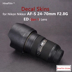 NIkkor 2470F2.8G Lens Sticker for Nikon AF-S 24-70mm f/2.8G ED Lens Decal Skin Premium Wraps AFS 24-70 f2.8 Protective Film