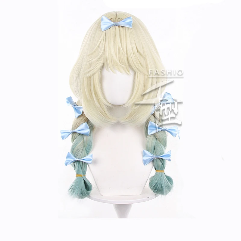 

Honor Yao Cosplay Wigs 60cm Long Party Ear Dog Girl Princess Wig Women Heat Resistant Synthetic Hair Simulated Scalp+Wig Cap