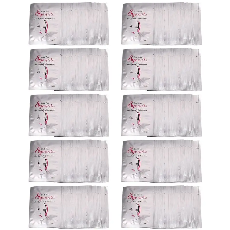 Extension de cils 500X sous coussinets pour les yeux en Gel patchs Non tissés maquillage