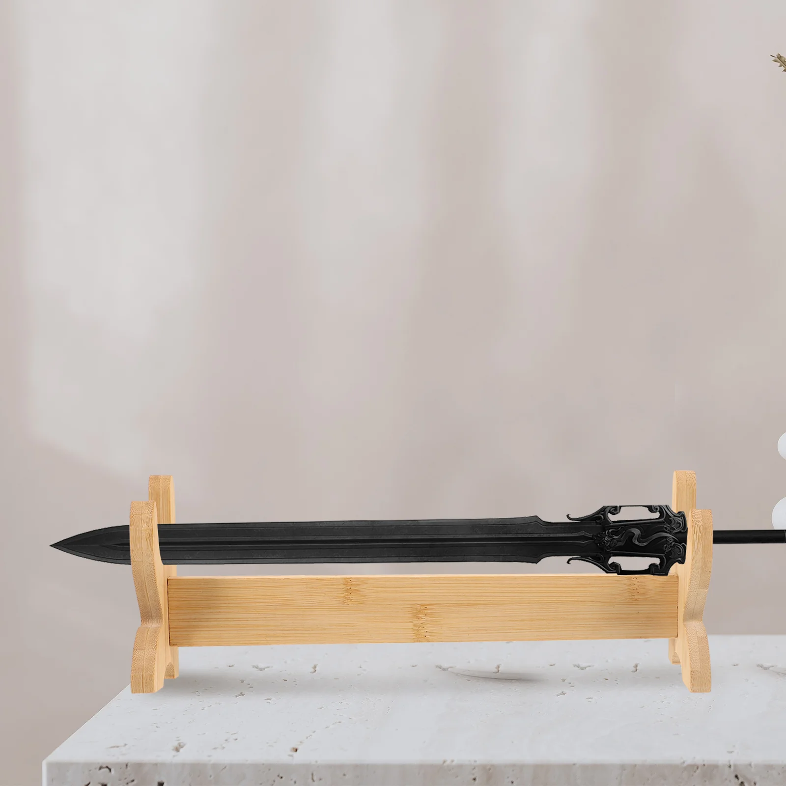 

Stand 1 Set Flute Storage Rack Wooden Swords Display Rack Bracket Horizontal Table Stand Home Decor Universal