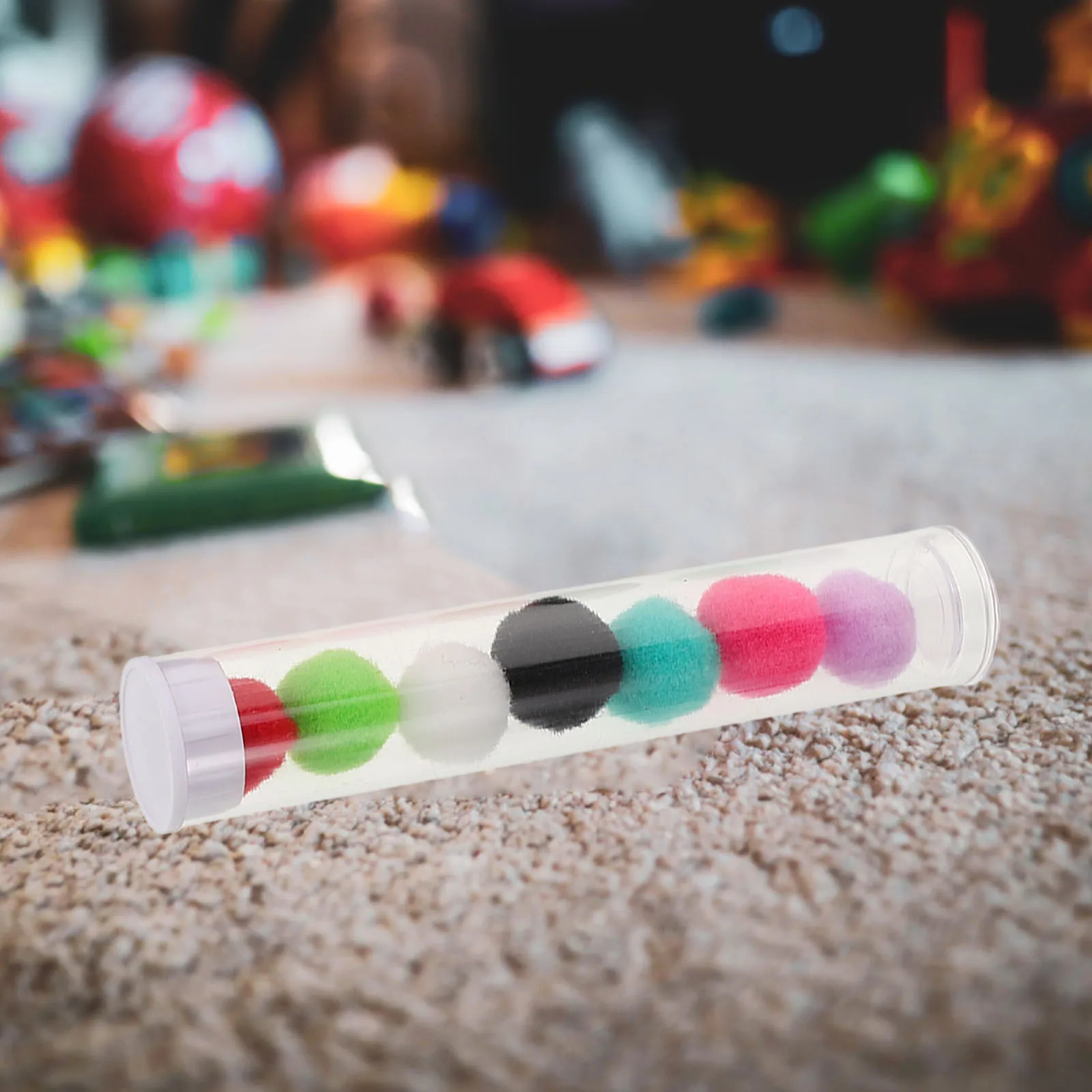 

10 Sets Drinking Record Tube Kindergarten Pompom In Tubes For Water Intake Tracking Space Saving Design Easy Cleaning Water