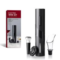 3 in 1 Multifunction Electric Automatic Corkscrew Wine Opener Set Wine stopper, Wine Pourer, Electric Bottle Opener