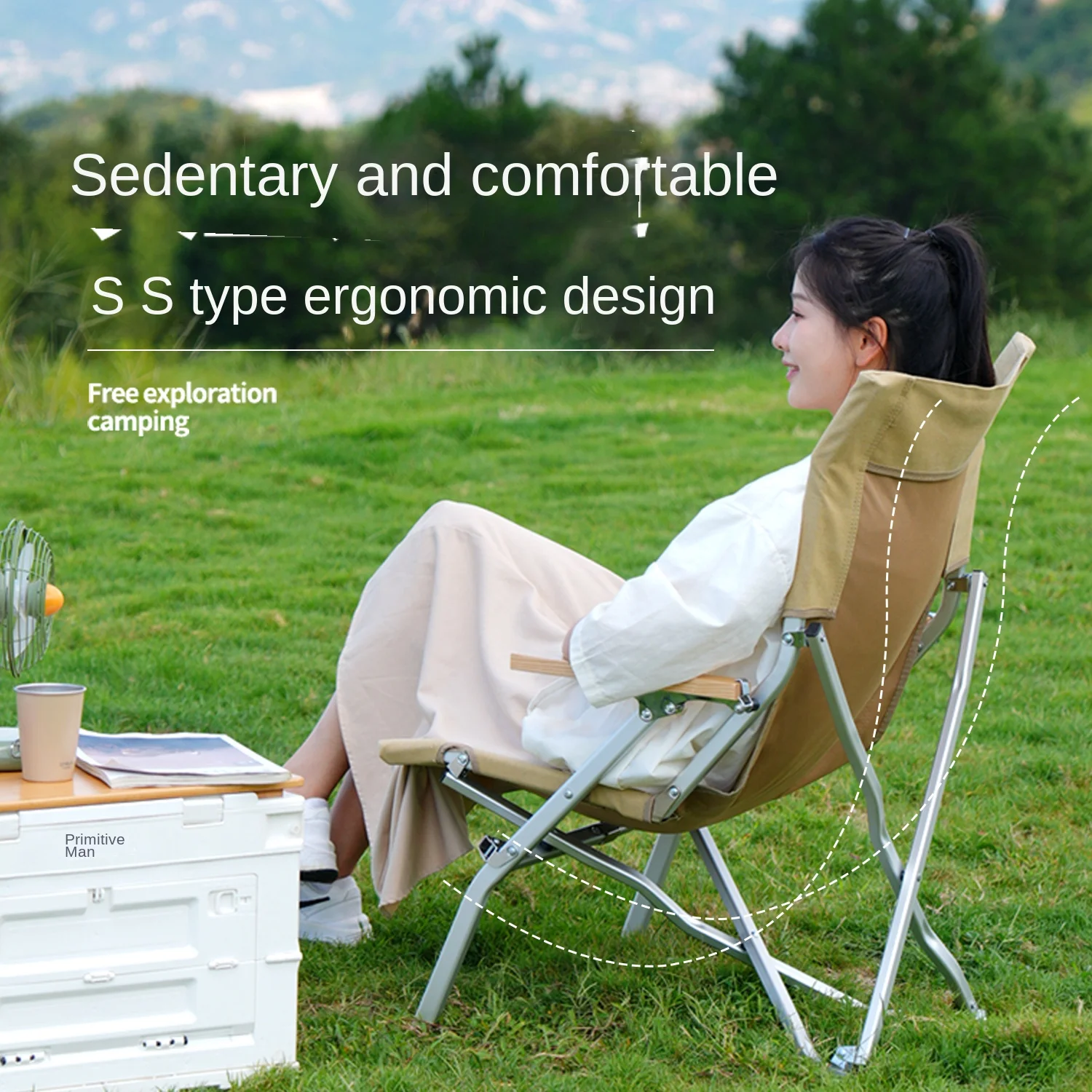 Hot Sale Outdoor Folding Chair Recliner Camping High Back Oxford Fabric Lunch Rest Fishing Beach Chair With Aluminum Frame
