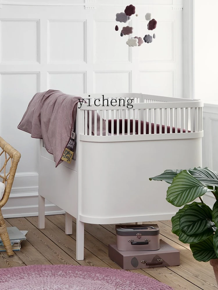 YY Nordic Crib Multi-Functional Babies' Bed Newborn Stitching Bed Children's Bed