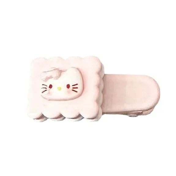 Sanrio Anime Hello Kitty Cartoon Pink Hairpin Girl Kawaii Mini Duckbill Hairpin Bangs Side Clip Headwear Cute Girly Heart