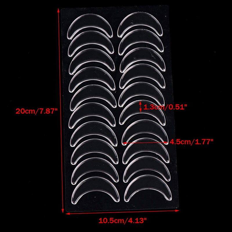 10 쌍 재사용 가능한 방수 실리콘 안티 링클 아이 패드 패치 스티커 눈 스킨 케어 패드 뷰티 페이셜 케어 도구