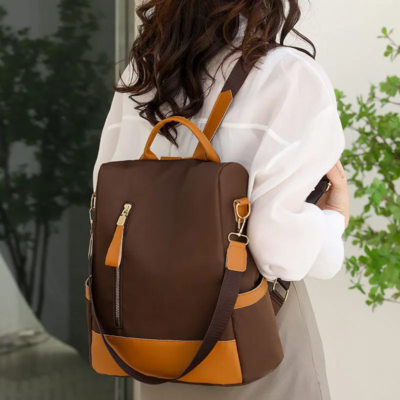 2023 New Retro Casual Backpack Large Capacity Outdoor Travel Backpack Women's Bag