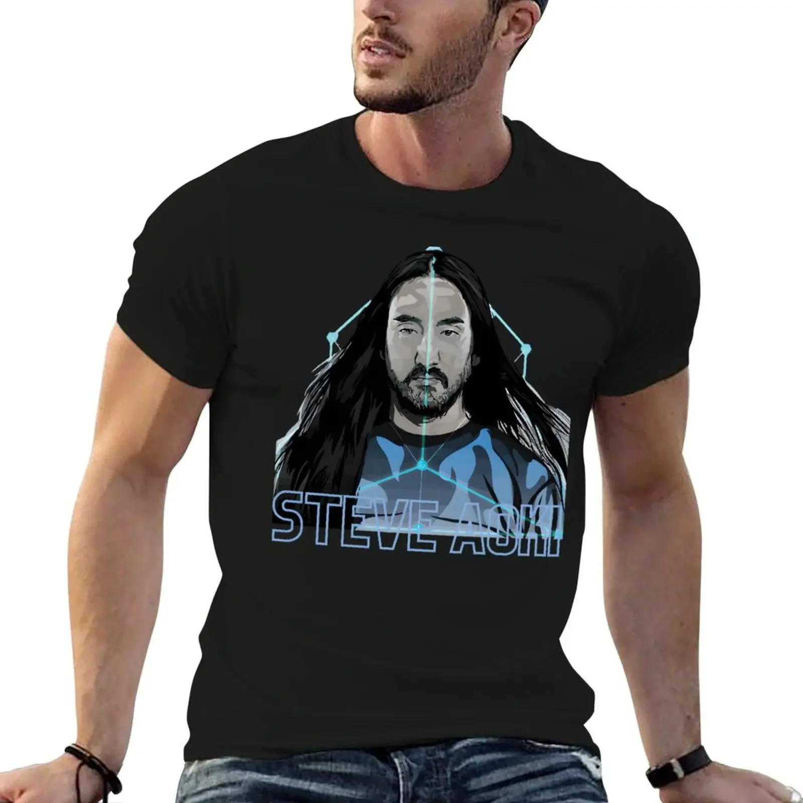 electro - steve aoki electro house music dj T-Shirt plus size clothes sweat Men's t shirts