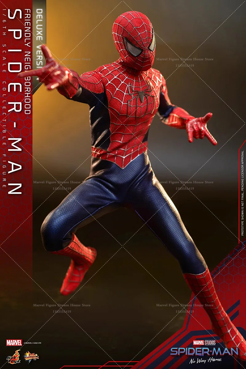 HOTTOYS MMS661 1/6 Scale Spider-Man Peter Parker Toby Version Action Adventure Movies 12-inch Full Set Action Figure Soldier