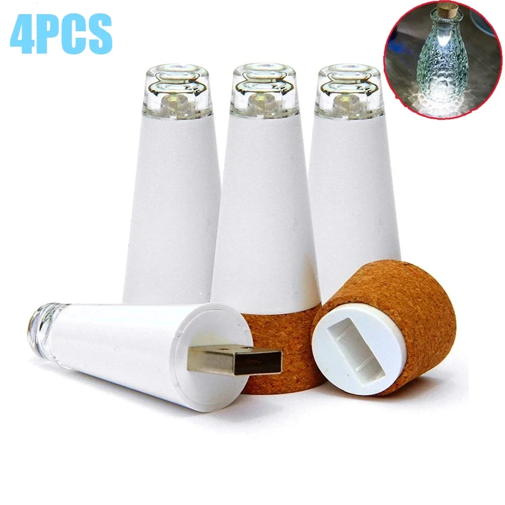

Мини-светильники для бутылок Пробковый светильник для рукоделия с питанием от USB Пробковые фонари Бутылки вина Декор для вечеринки Рождественская свадьба Перезаряжаемая лампа