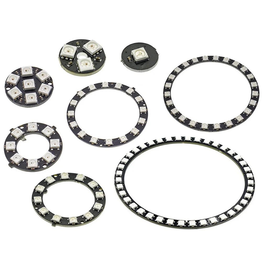 Led Ring WS2812B 5050 RGB Pixel LED Ring 5V Individually Addressable Full Color Circle Light For Electronic Lighting Projects