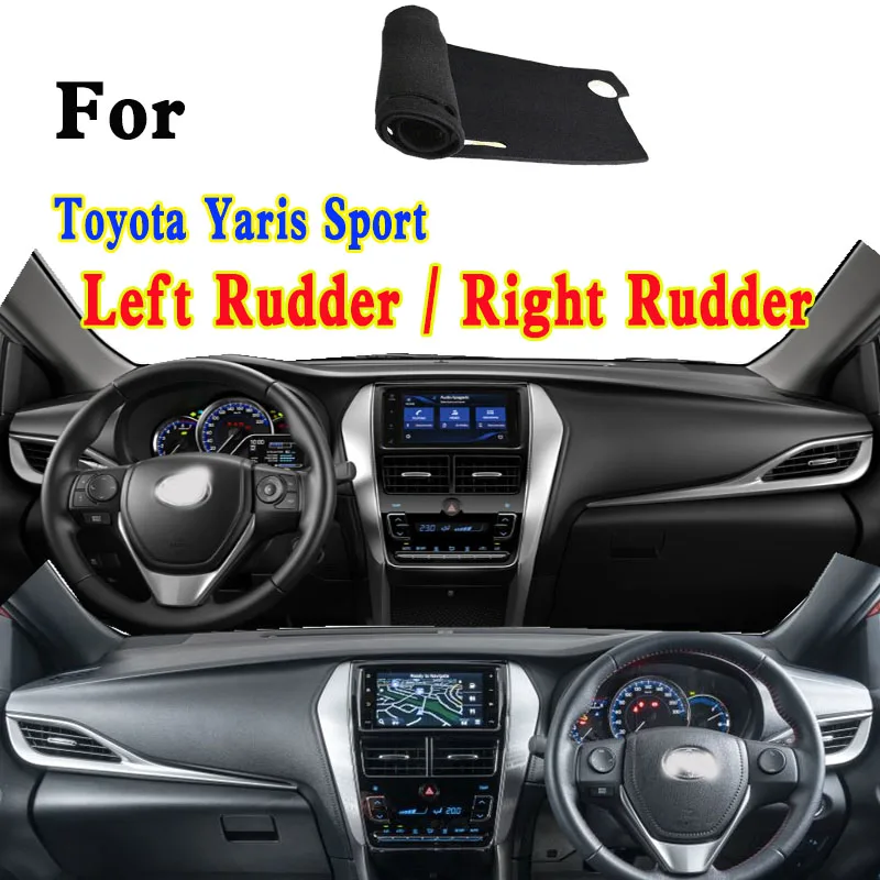 For Toyota Yaris Ativ Vios VX CVT 1.5 Sport Dashmat Dashboard Cover Instrument Panel Insulation Sunscreen Protective Pad